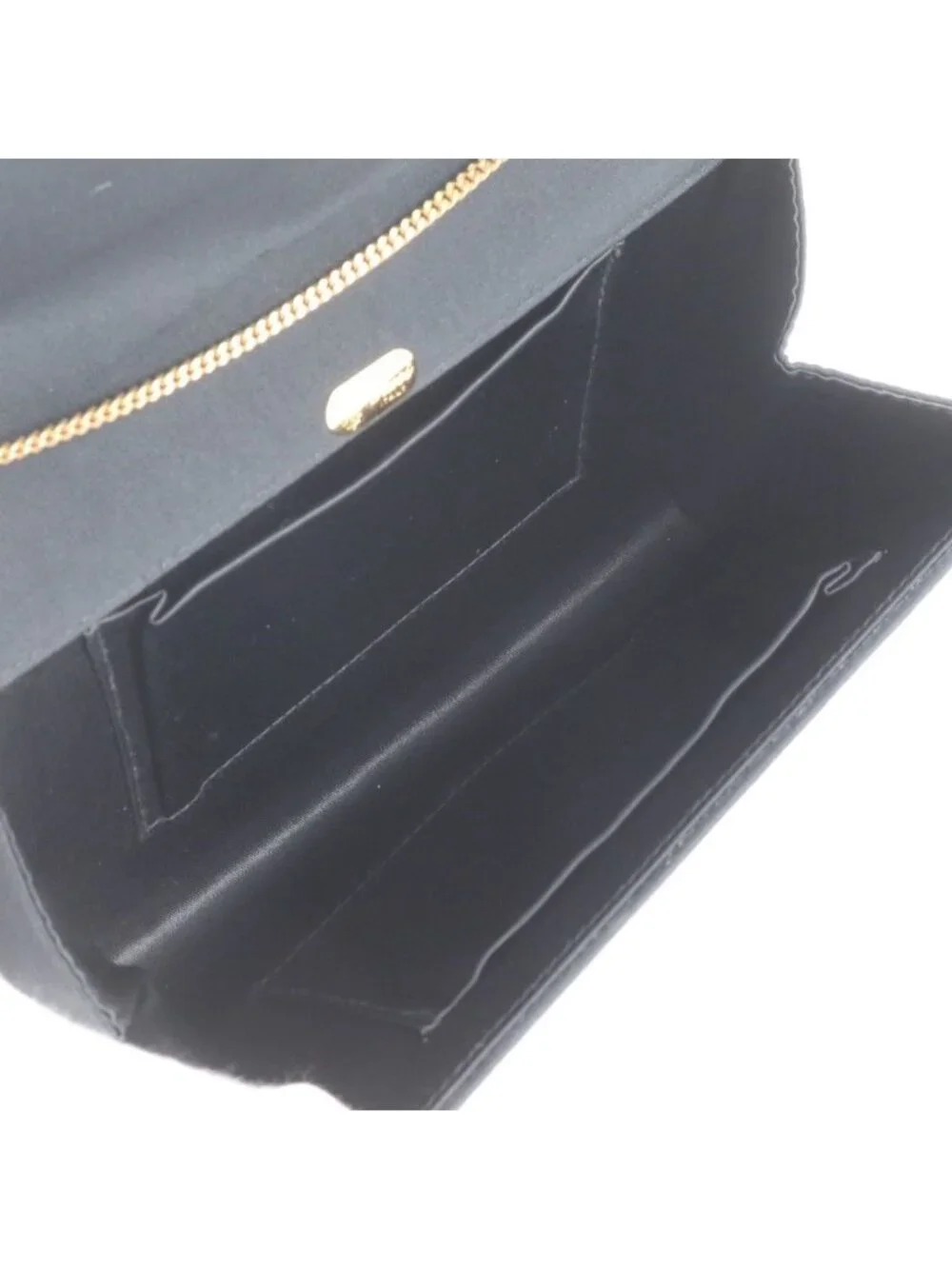 ★SOLD★ Gucci Vintage Chain Leather Nylon 2-Way Shoulder Bag Crossbody Black - Picture 8 of 9